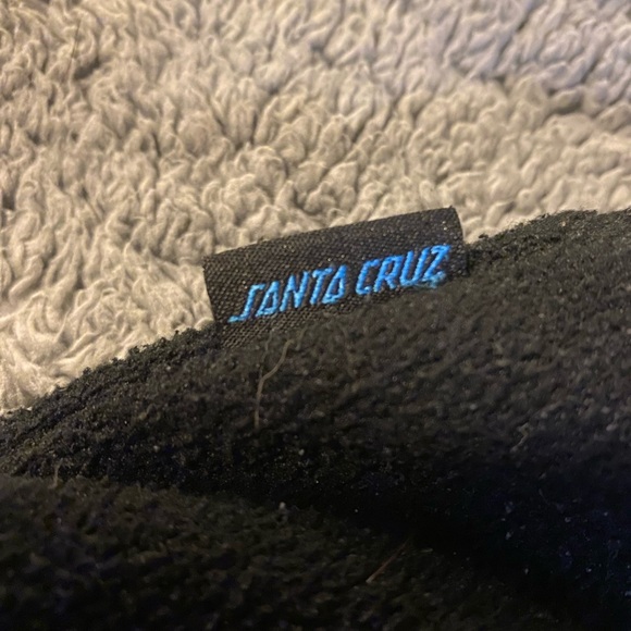 santa cruz stripe black tech fleece hoodie - Picture 6 of 6